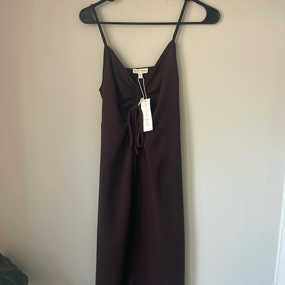 See You Monday Ruched Front Dress